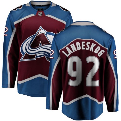 Herren Colorado Avalanche Eishockey Trikot Gabriel Landeskog  #92 Breakaway Maroon – Fanatics Branded Heim